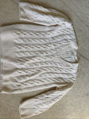 Vince Ivory Cable-Knit Oversized Sweater